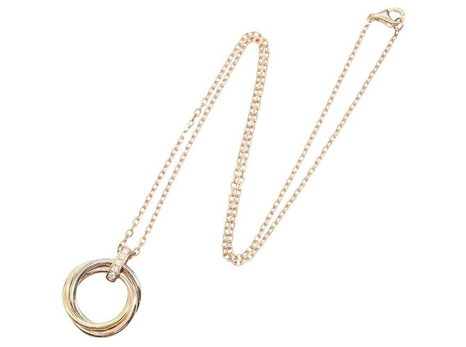 Collar Cartier Trinity Dorado - vista 2