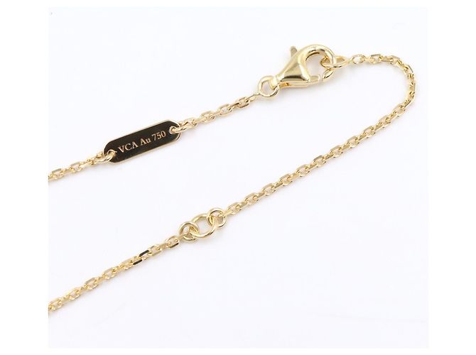 Collana Van Cleef & Arpels Vintage Alhambra in madreperla Bianco D'oro - vista 4