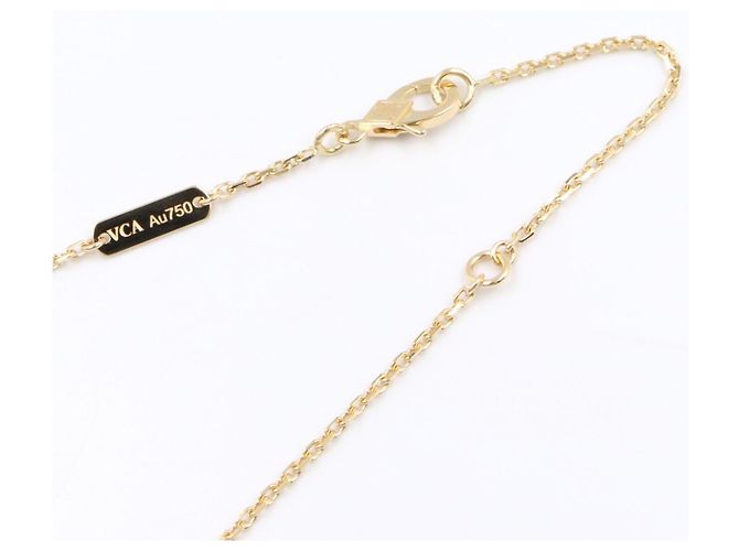 Collana Van Cleef & Arpels Vintage Alhambra in madreperla Bianco D'oro - vista 4