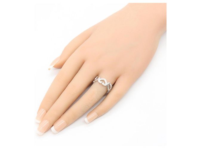 Anello Cartier C Heart Diamante Bianco - vista 8