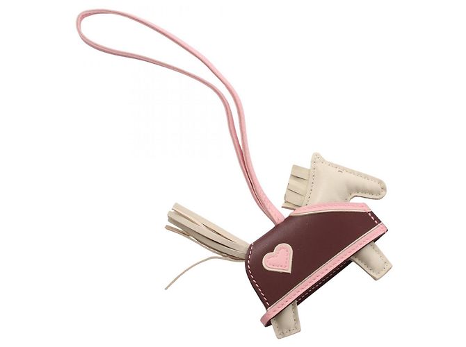 Hermès Accessorio Charm Hermes Rodeo PM Robeo Coeur Marrone Rosa Crudo - vista 2