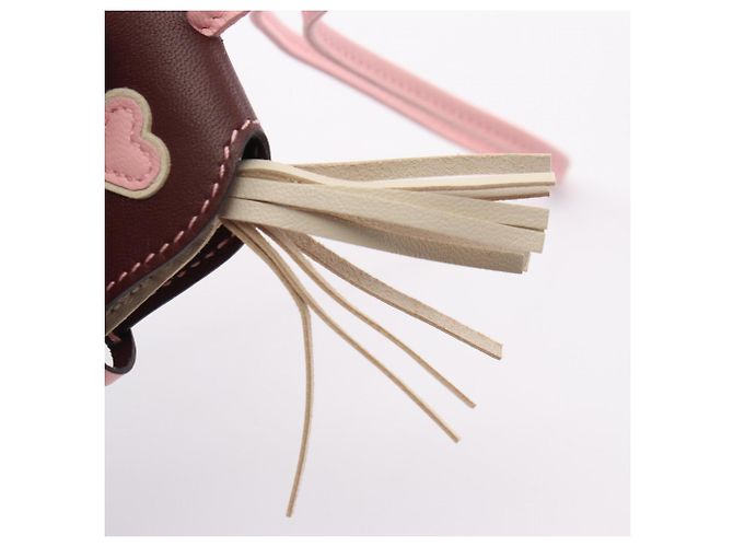 Hermès Accessorio Charm Hermes Rodeo PM Robeo Coeur Marrone Rosa Crudo - vista 5