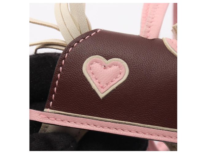 Hermès Accessorio Charm Hermes Rodeo PM Robeo Coeur Marrone Rosa Crudo - vista 8