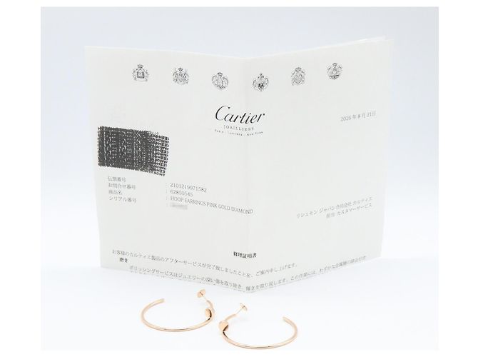 Orecchini a cerchio Cartier Juste un Clou con diamanti D'oro - vista 8