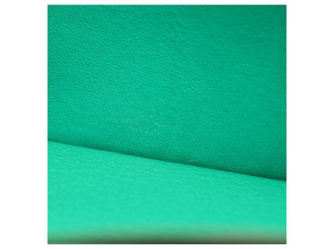 Hermès Portafoglio lungo bi-fold Hermes Bearn Soufflé Verde - vista 9