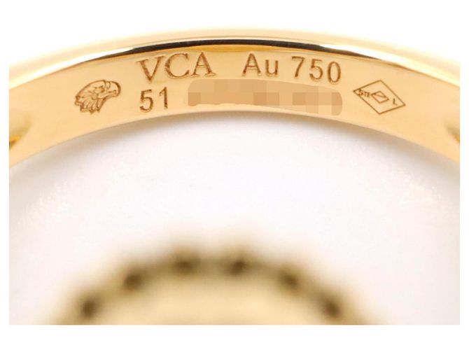Anello Van Cleef & Arpels Vintage Alhambra in oro giallo 18K Nero D'oro - vista 4