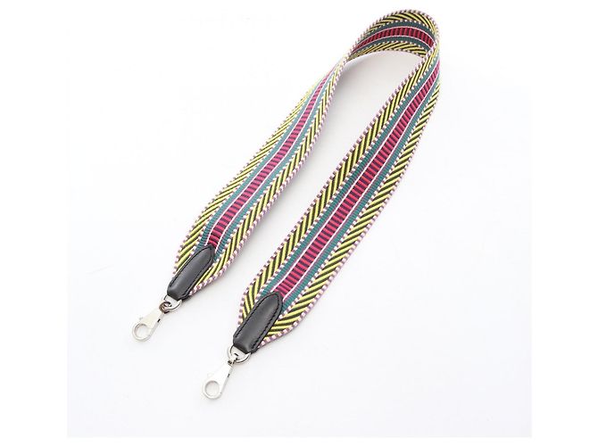 Hermès Hermes Bandoulière Sangle Caval Shoulder Strap Nero Multicolore - vista 2
