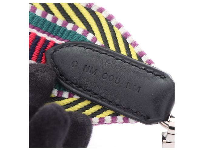 Hermès Hermes Bandoulière Sangle Caval Shoulder Strap Nero Multicolore - vista 5