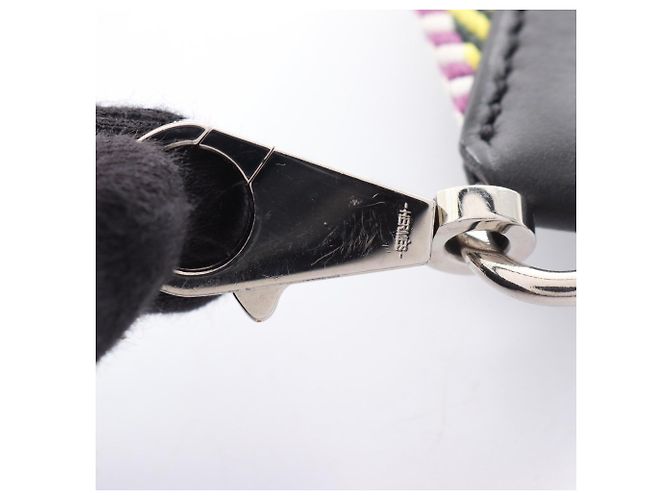Hermès Hermes Bandoulière Sangle Caval Shoulder Strap Nero Multicolore - vista 6