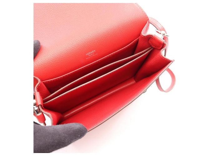 Hermès Hermes Sac Lauris Loulis Mini Shoulder Bag Rosso - vista 3