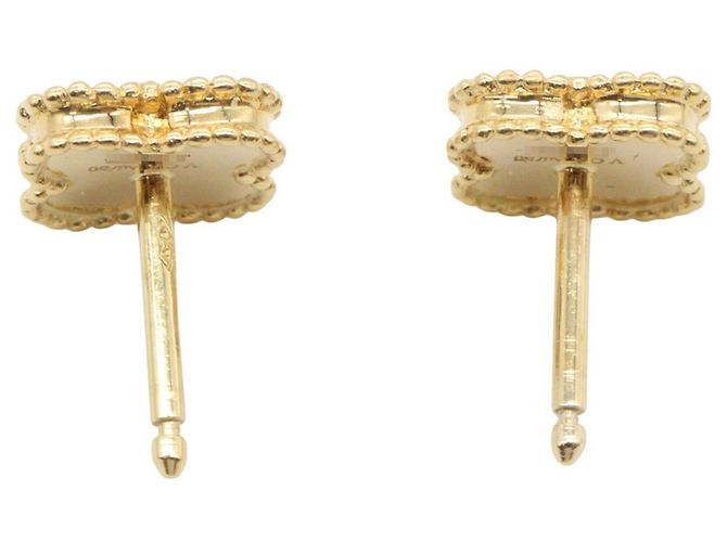 Van Cleef & Arpels Sweet Alhambra Onyx Ohrringe Schwarz Golden - Ansicht 3
