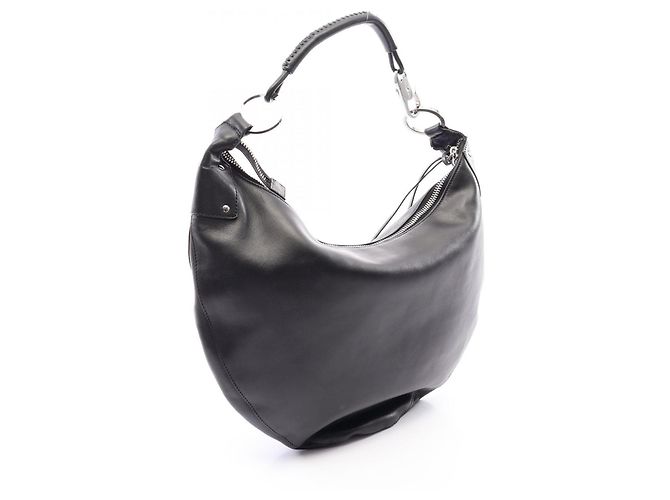 Borsa a tracolla Gucci in pelle nera Nero - vista 2