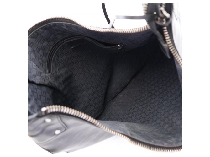 Borsa a tracolla Gucci in pelle nera Nero - vista 3