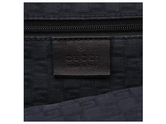 Borsa a tracolla Gucci in pelle nera Nero - vista 4