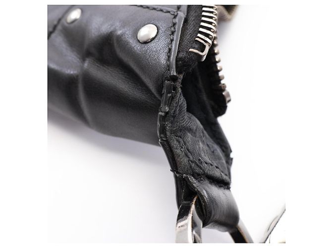 Borsa a tracolla Gucci in pelle nera Nero - vista 8