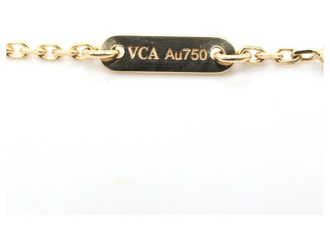 Pulsera Sweet Alhambra Van Cleef & Arpels Blanco Dorado - vista 4