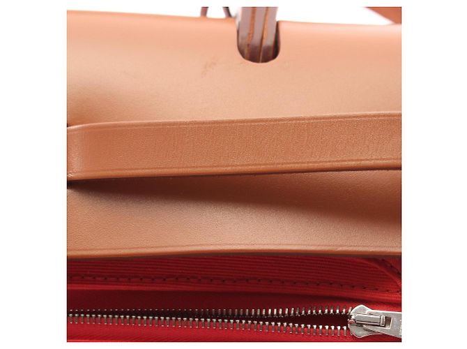 Hermès Hermes Herbag Zip PM 2-Way Handtasche Braun Pink Rot - Ansicht 12