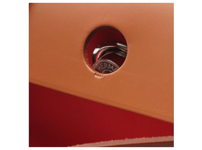Hermès Hermes Herbag Zip PM 2-Way Handtasche Braun Pink Rot - Ansicht 8