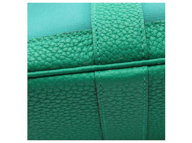 Hermès Borsa Tote Hermes Garden Party TPM Verde - vista 11