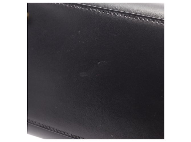 Hermès Borsa a tracolla/Borsa a mano Hermes Kelly Sport MM in vitello nero - vista 20