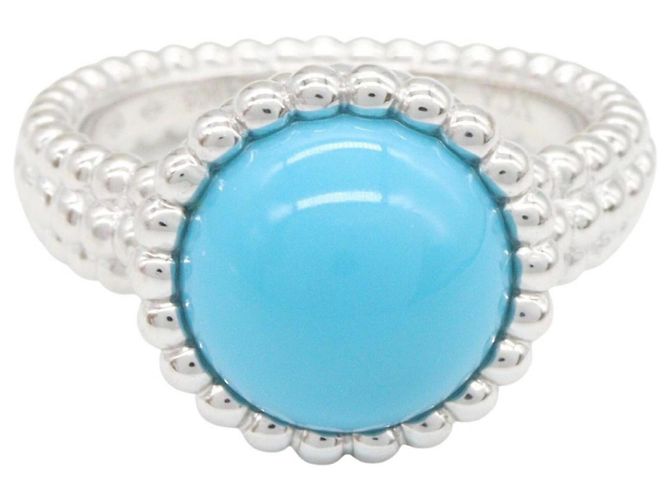 Anillo Perlée Turquoise Van Cleef & Arpels Plata Azul - vista 2