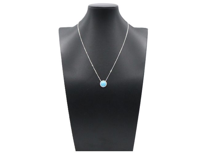 Colar Van Cleef & Arpels Perlee Prata Azul - vista 6