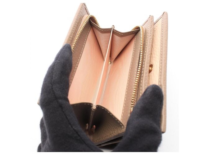 Cartera bi-fold Gucci Double G Beige - vista 4
