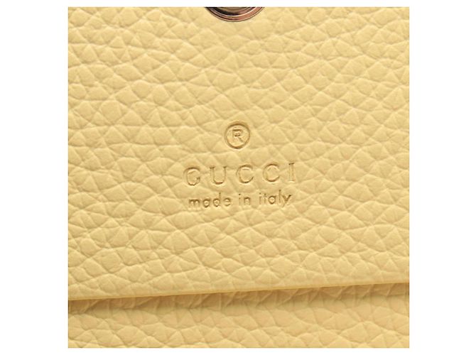 Cartera bi-fold Gucci GG Supreme Double G Castaño Beige Amarillo - vista 4