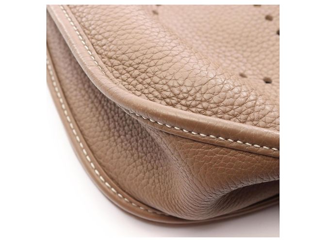 Hermès Borsa a tracolla Hermes Evelyne 3 Trois PM Marrone Taupe - vista 6