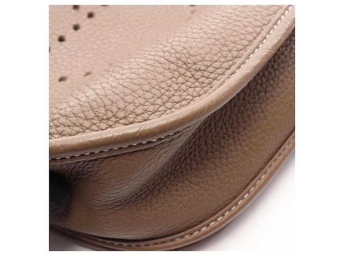Hermès Borsa a tracolla Hermes Evelyne 3 Trois PM Marrone Taupe - vista 7