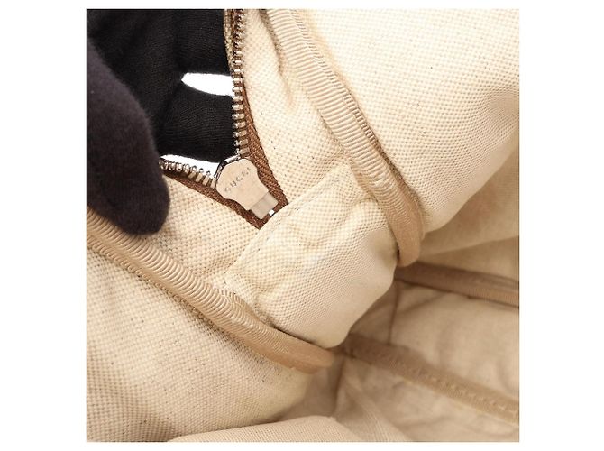 Borsa briefcase/borsa a mano 2-Way Gucci Diamante Marrone Beige - vista 10