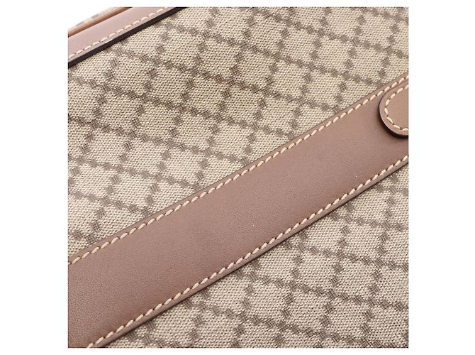 Borsa briefcase/borsa a mano 2-Way Gucci Diamante Marrone Beige - vista 9