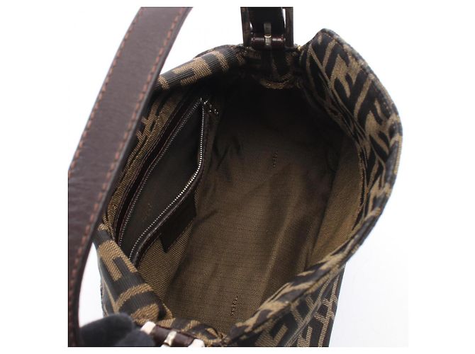 Fendi Zucca Brown Schultertasche Braun - Ansicht 3