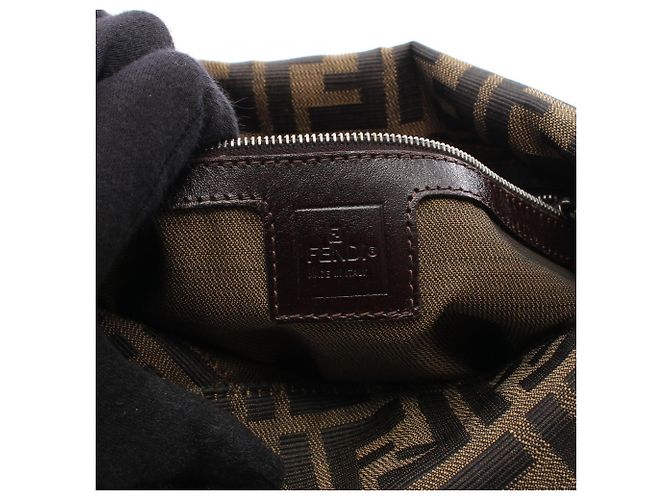 Fendi Zucca Brown Schultertasche Braun - Ansicht 4