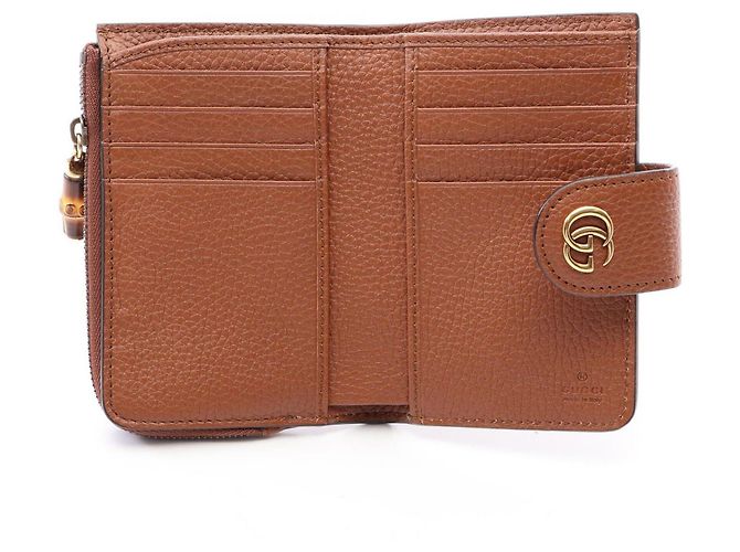 Gucci Bamboo Double G Medium Wallet Brown - view 3