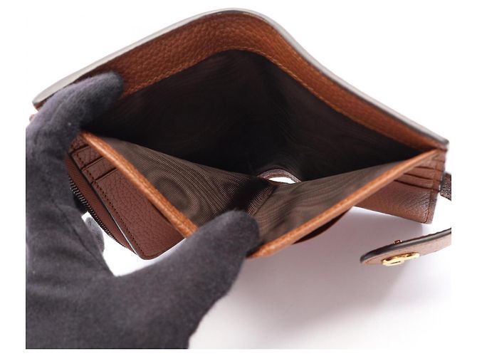 Gucci Bamboo Double G Medium Wallet Brown - view 8