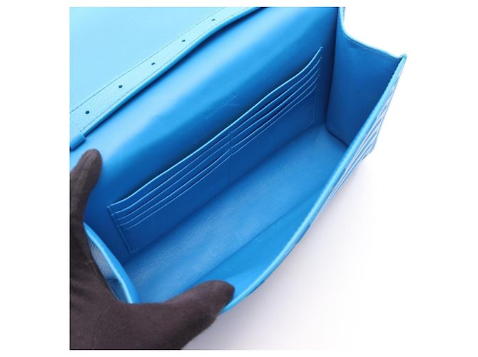 Borsa Balenciaga CAR FLAP BAG Blu - vista 3