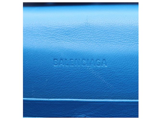 Borsa Balenciaga CAR FLAP BAG Blu - vista 4