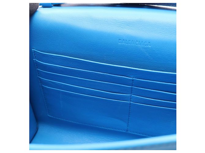 Borsa Balenciaga CAR FLAP BAG Blu - vista 5