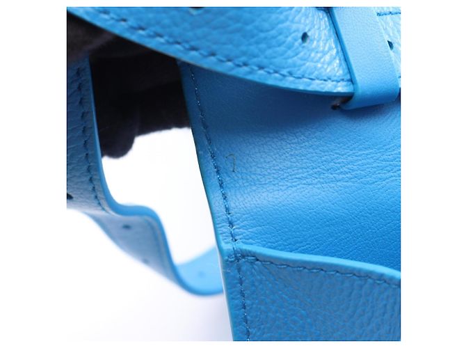 Borsa Balenciaga CAR FLAP BAG Blu - vista 9