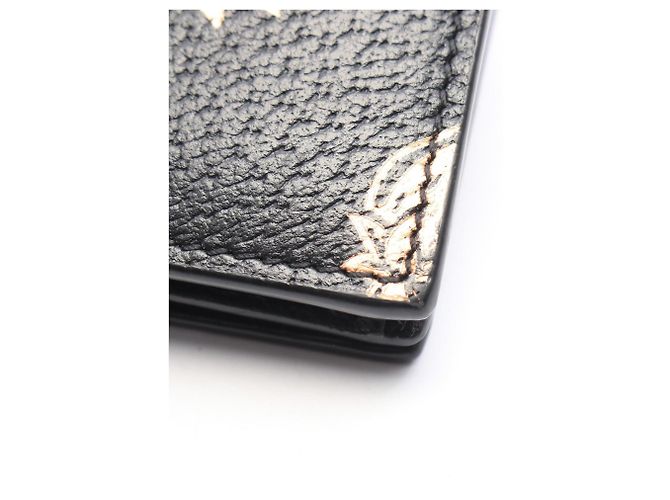 Cartera bi-fold Gucci Petite Marmont GG Fruit Pattern Negro Dorado - vista 7