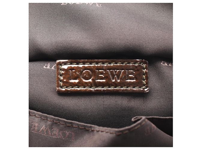 Borsa Loewe Nappa Aire Marrone Cachi - vista 4