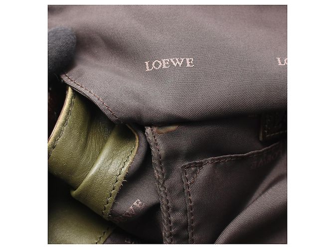 Borsa Loewe Nappa Aire Marrone Cachi - vista 7