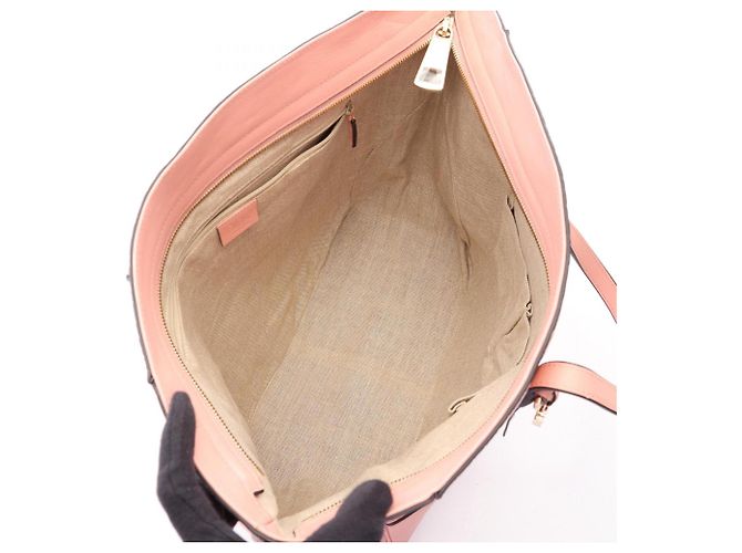 Borsa Tote Gucci Bree Microguccissima Rosa - vista 3