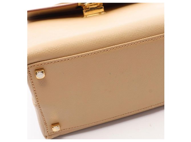 Borsa 2-Way Gancini Salvatore Ferragamo Beige - vista 11