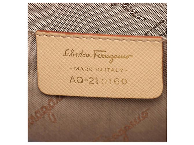 Borsa 2-Way Gancini Salvatore Ferragamo Beige - vista 4