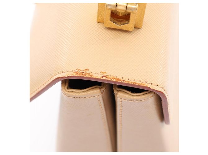 Borsa 2-Way Gancini Salvatore Ferragamo Beige - vista 7