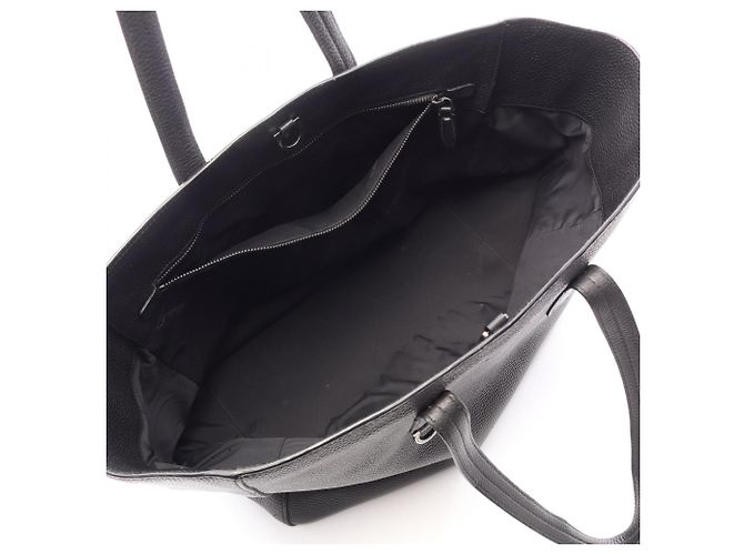 Sac cabas en cuir Salvatore Ferragamo Noir - vue 3