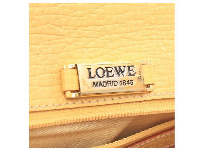 Bolsa Loewe Barcelona Amarelo - vista 4