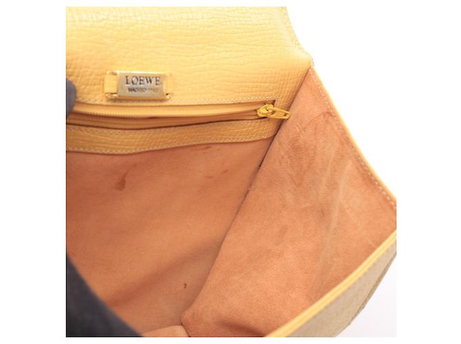 Bolsa Loewe Barcelona Amarelo - vista 7